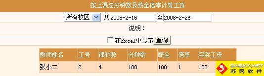 麥田培訓學校管理軟件細節